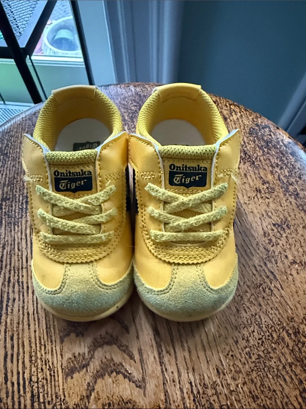 Onitsuka Tiger by Asics Kids' Yellow Velcro Trainers